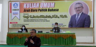 Beri Kuliah Umum di UM Mataram, Aminudin Sampaikan Tiga Program Prioritas Badan Bahasa
