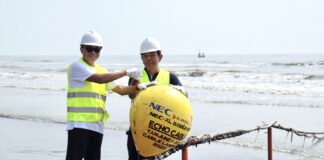 Terus Perkuat dan Perluas Infrastruktur Fiber Optik, XL Axiata Sambut Berlabuhnya “Golden Buoy” SKKL Echo di Indonesia
