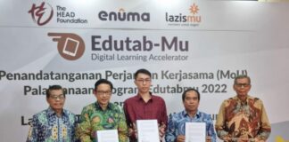 Lazismu Jalin Kerja Sama EdutabMu dengan The HEAD Foundation dan Enuma
