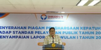 Ombudsman RI Terima 2.706 Laporan Masyarakat pada Triwulan I Tahun 2022