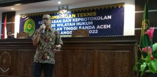 Pengadilan Tinggi Banda Aceh Gelar Bintek Kehumasan dan Keprotokolan