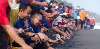 Elnusa Petrofin Gelar Pelepasan Ratusan Tukik dan Donasikan Giant Trash Can di Yogyakarta