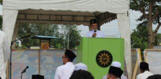 Muhammadiyah Pulang Pisau Gelar Salat Iduladha di Halaman Masjid K.H. Ahmad Dahlan