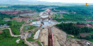 Progres Konstruksi 90%, Bendungan Sadawarna Kedepankan Konsep Green Natural Recycle (GNR DAM)