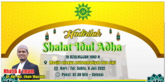 Salat Iduladha di Masjid Taqwa Muhammadiyah Sigli