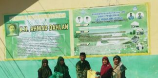 PDM Pidie Jaya Salurkan Bantuan Alat Edukasi ke SD Muhammadiyah Meureudu