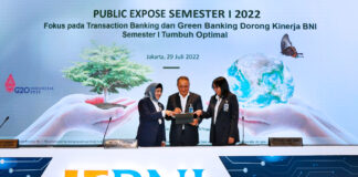 Fokus pada Transaction dan Green Banking, Kinerja BNI Semester I 2022 Tumbuh Optimal