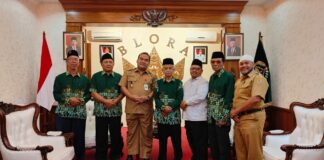 Jelang Jalan Sehat Gebyar Muktamar, Muhammadiyah Blora Silaturahim ke Bupati