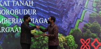 Sertifikat Hak Pakai Tanah Zona 1 Kawasan Candi Borobudur Diserahkan Ke Kemendikbudristek