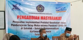 Tim Pengabdian UMS Adakan FGD Penguatan Prokes di Kartasura