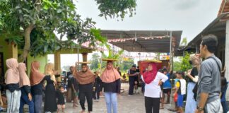 Mahasiswa KKN UAD Berolahraga dan Berlomba bersama Warga