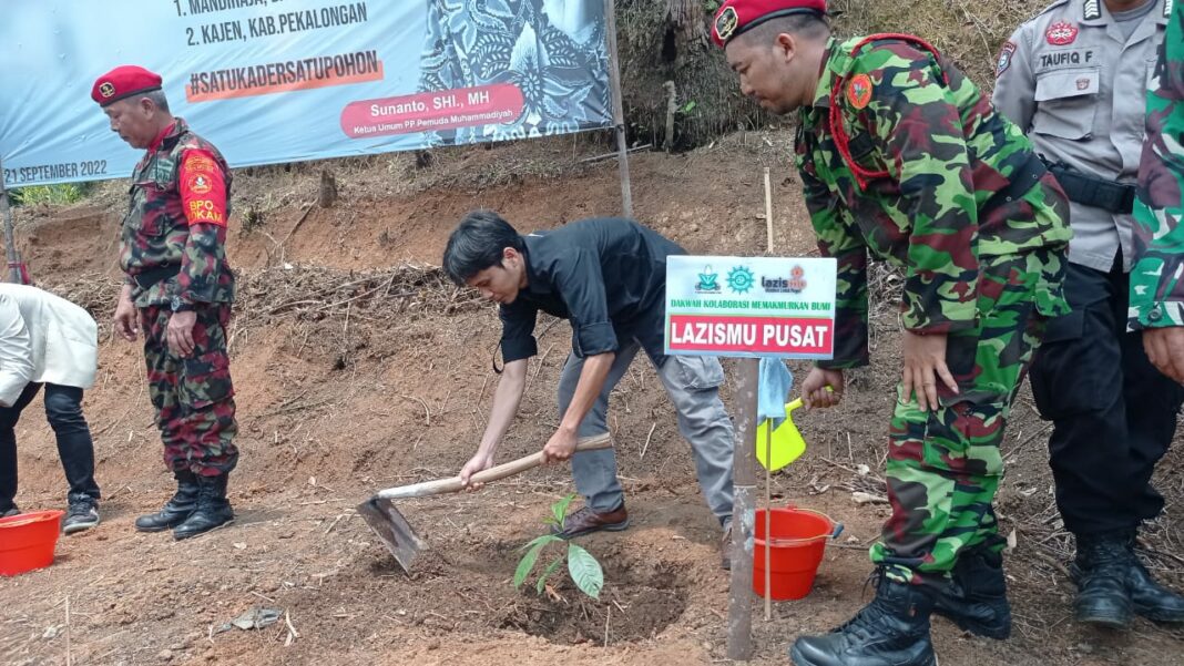 PP Pemuda Muhammadiyah Gandeng Lazismu Adakan Aksi Tanam Pohon - Menara62