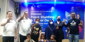 Dukung Cegah Stunting, XL Axiata Bagikan Paket Makanan Sehat di Medan