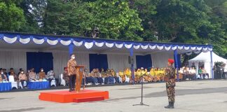 Gibran Pimpin Apel Kesiapsiagaan Muktamar di Stadion Manahan