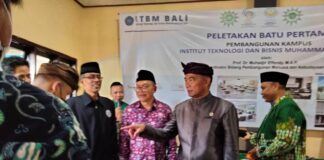 Peletakan Batu Pertama ! Gerak Berkemajuan ITBM Bali