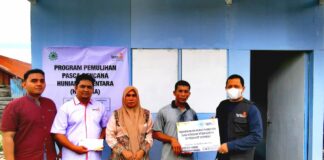 LazisMu Aceh Tenggara Bantu Huntara bagi Korban Kebakaran di Kecamatan Babussalam