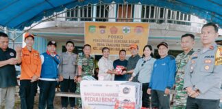 Respon Banjir Pulang Pisau, Muhammadiyah Pulang Pisau berikan bantuan di kecamatan Jabiren raya