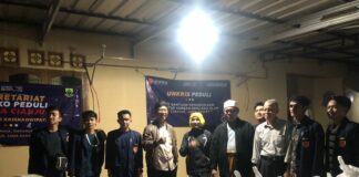 Bergabung dalam Tim Relawan, BEM Unkris Distribusikan Bantuan untuk Warga Terdampak Gempa Cianjur