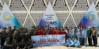 Sebanyak 48 Siswa Mu’allimin Jogja Long March ke Arena Muktamar