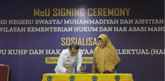 UNIMMA Termasuk dari 94 Perguruan Tinggi se-Jawa Tengah Yang Tandatangani MoU dengan Kemenkumham