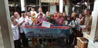 Paguyuban Pedagang Pasar Jangkang Ngemplak Galang Dana bagi Warga Terdampak Gempa Cianjur