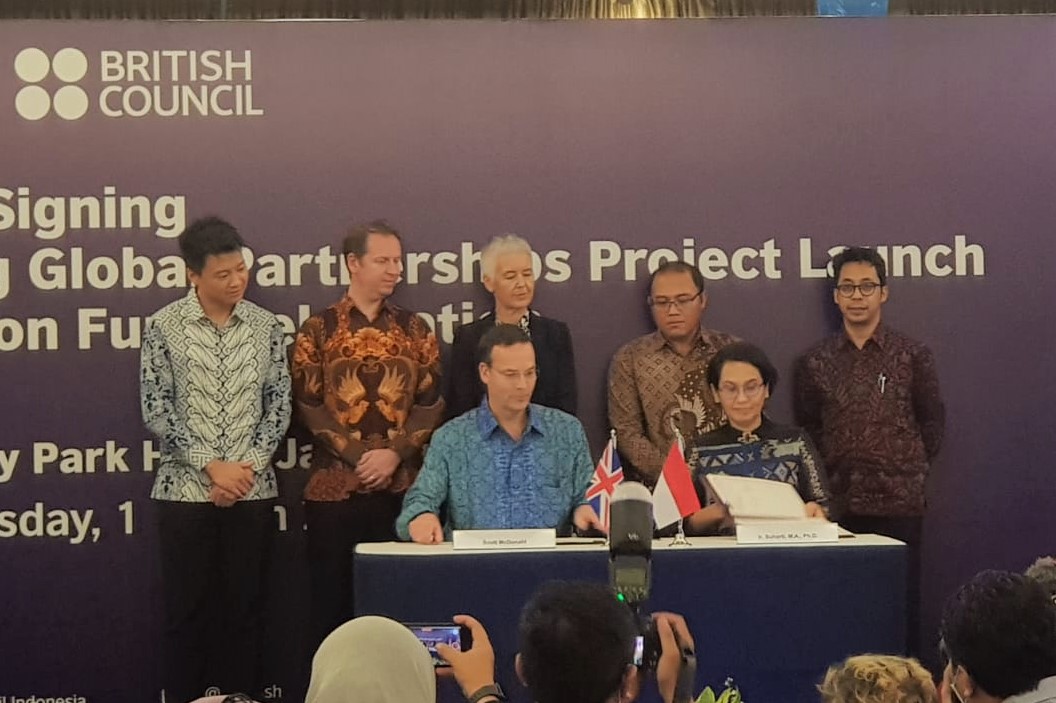 Penandatangan Nota Kerjasama antara UAD dan British Council di Jakarta. (foto : istimewa)