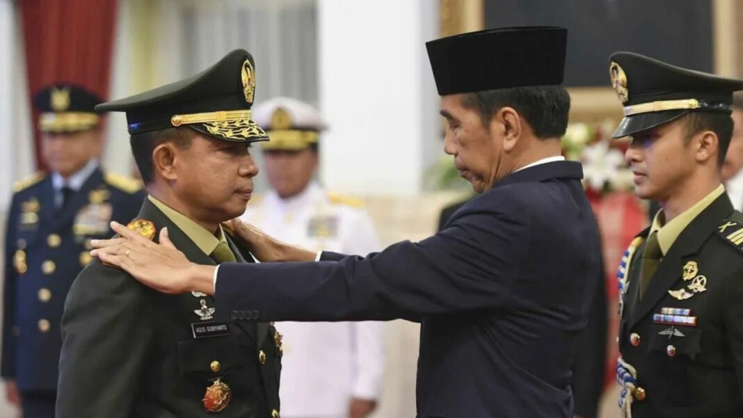 Presiden Joko Widodo Lantik Panglima TNI Jenderal TNI Agus Subiyanto