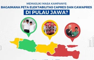 Peta Elektabilitas Capres Dan Cawapres Prabowo-Gibran Unggul Sementara ...