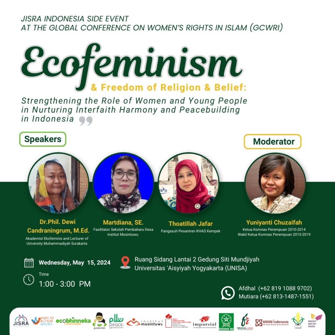 JISRA Indonesia Akan Suarakan Ecofeminism dan Kerukunan Lintas Iman