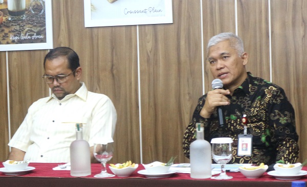 Eko Yunianto (kanan) dan Idham Mahdi saat memberikan keterangan kepada wartawan di Yogyakarta, Kamis (27/6/2024). (foto : heri purwata)