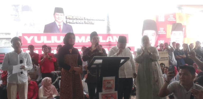 Yulius Maulana Calon Bupati Lahat Periode 2024-2029 didampingi Calon Wakil Bupati Lahat Budiarto Marsur