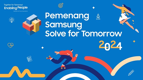 Poster pengumuman pemenang Samsung Solve for Tomorrow 2024. (foto : istimewa)