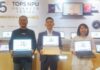 ASUS Pamerkan Produk Laptop Inovatif di Yogyakarta Dari kiri ke kanan : Muhammad Firman, Head of Public Relations ASUS Indonesia; Lenny Lin, Country Manager ASUS Indonesia; dan Davina Larissa, Country Marketing Manager ASUS Indonesia saat di Yogyakarta, Rabu (13/8/2025). (foto : heri purwata)