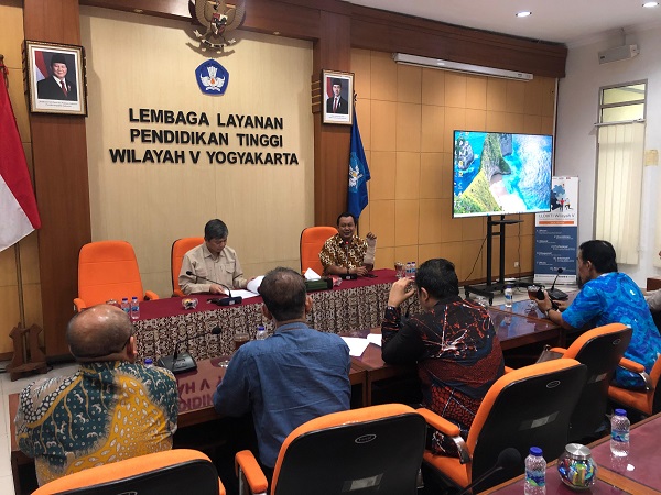 Pertemuan Perwakilan pengurus BPSMI DIY dengan Kepala LLDIKTI, Setyabudi Indartono di Yogyakarta. (foto : istimewa)