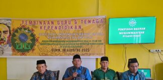 Teguhkan Budaya Sekolah Islami, PDM Pulang Pisau Selenggarakan Pembinaan Guru Muhammadiyah