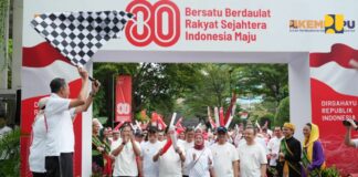 Meriahkan HUT ke-80 Kemerdekaan RI, 2000 Insan Kementerian PU Ikuti Jalan Sehat dan Festival Merdeka