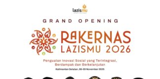 Lazismu Mantapkan Langkah Menuju Penghimpunan Rp1 Triliun, Rakernas 2026 Resmi Dibuka di Banjarbaru