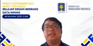 Dwi Adi : Kecepatan Respons Insight Pelanggan Tentukan Pemenangan Pasar Dwi Adi Purnama saat menyampaikan materi Webinar 'What Customer Say, What You Build: Belajar Desain Berbasis Data Mining.' (foto : istimewa)
