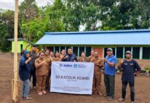 Kemendikdasmen – MDMC Dirikan Sekolah Darurat Lewotobi Laki-Laki