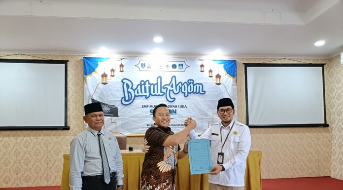 Baitul Arqam SMP Muhammadiyah 1 Simpon Perkuat Ideologi dan Profesionalisme Guru