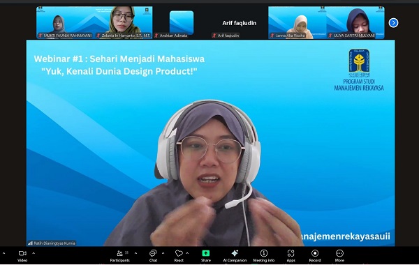 Ratih Dianingtyas Kurnia, Dosen Prodi Manajemen Rekayasa FTI UII yang memiliki kompetensi dalam bidang perancangan produk, desain berbasis pengguna, dan sistem inovasi. (foto : istimewa)