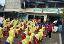 Isi Jeda Semester, SD Muhammadiyah 24 Gelar Senam Anak Indonesia Hebat