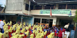 Isi Jeda Semester, SD Muhammadiyah 24 Gelar Senam Anak Indonesia Hebat