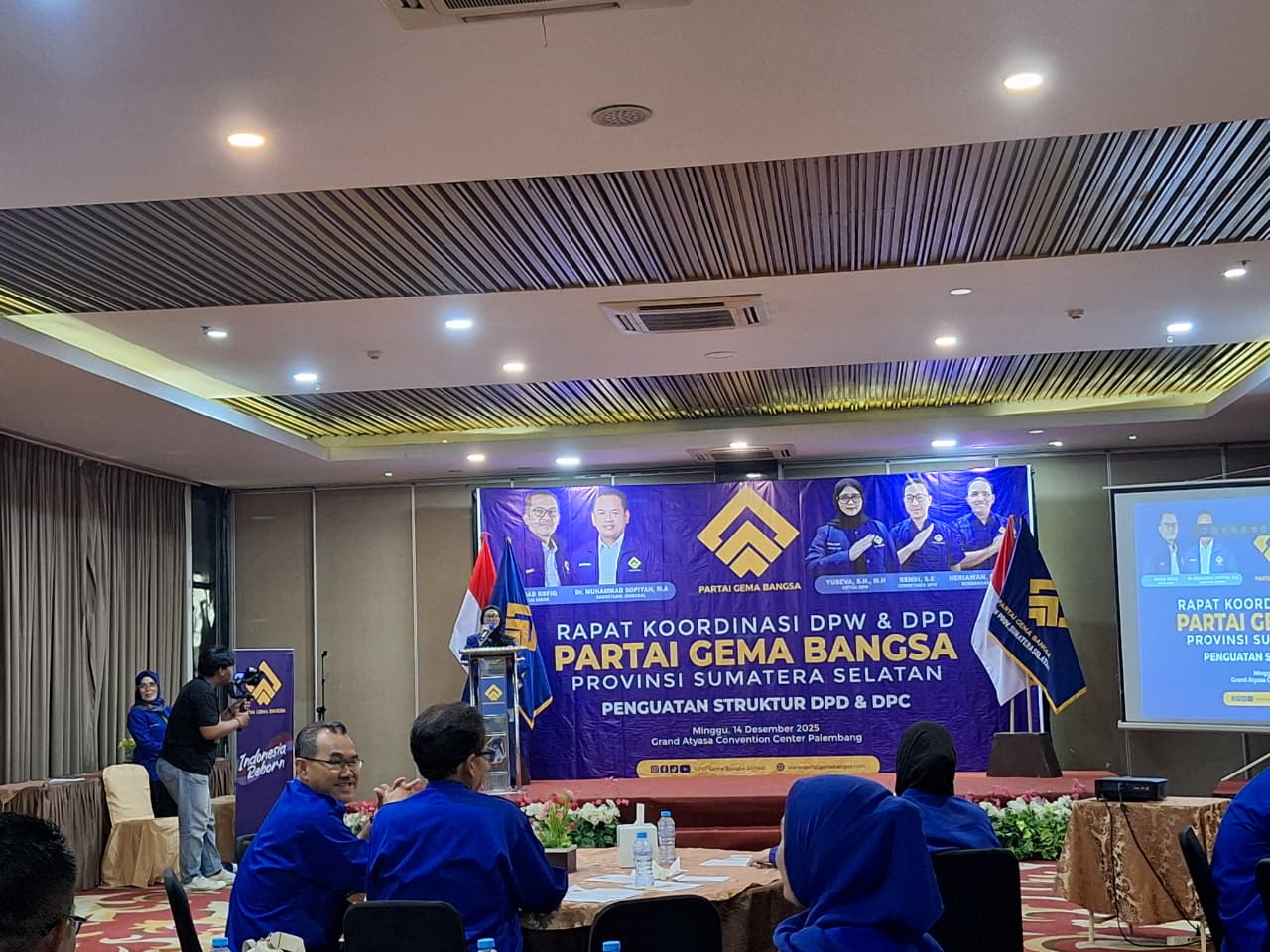 Rakor DPW dan DPD Partai Gema Bangsa se-Sumatra Selatan