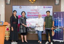 Sisternet Perkuat Pemberdayaan Perempuan Bapas Denpasar, Siapkan UMKM Tembus Pasar Global lewat KMP 2026 Perencana Muda Deputi Bidang Kesetaraan Gender, Kementerian Pemberdayaan Perempuan dan Perlindungan Anak Republik Indonesia, Setiorini, Kasi Bimbingan Klien Anak Balai Pemasyarakatan Kelas I Denpasar, Putu Yogi Hitha Wati, Product Owner Sisternet XLSMART, Adelia Panjaitan, dan Head Of Sales Greater Bali XLSMART, Riswan Sitorus, pada pelaksanaan Sisternet SheInspire di Balai Pemasyarakatan (Bapas) Denpasar pada 18–19 Desember 2025.