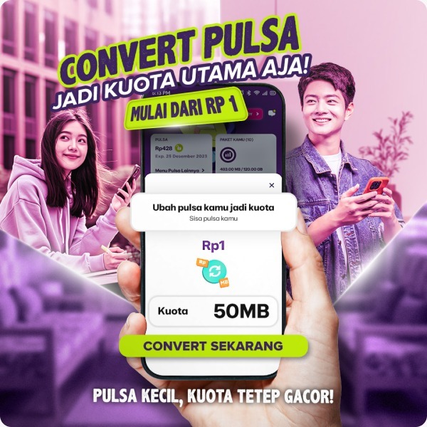 AXIS Hadirkan Fitur Convert Pulsa Optimalkan Sisa Saldo Pelanggan Menjadi Kuota Utama