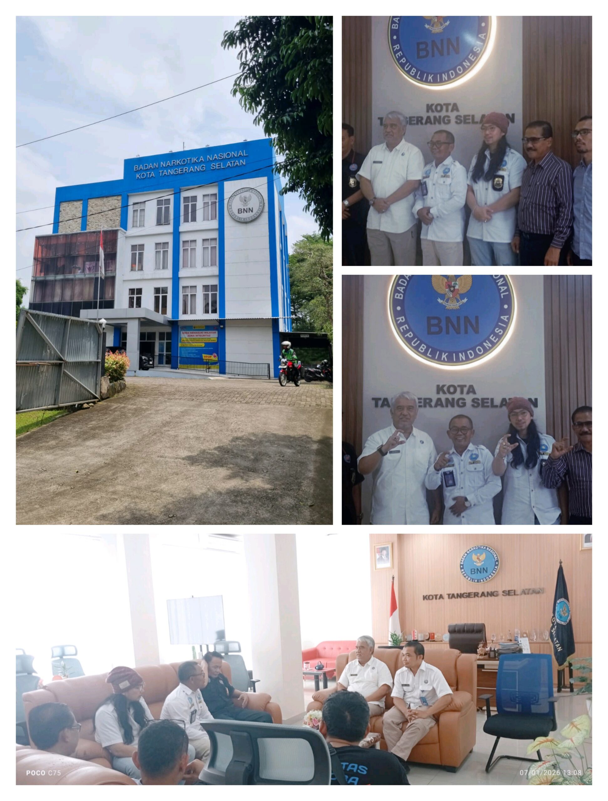 Kunjungan kerja DPC GANN Tangerang Selatan ke kantor BNN Kota Tangerang Selatan