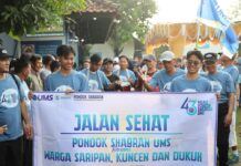 Milad ke-43, Pondok Shabran UMS Gelar Jalan Sehat