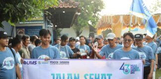 Milad ke-43, Pondok Shabran UMS Gelar Jalan Sehat