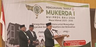 Pengukuhan, Ta’aruf dan Mukerda MUI Provinsi Bali Masa Khidmat 2025–2030.